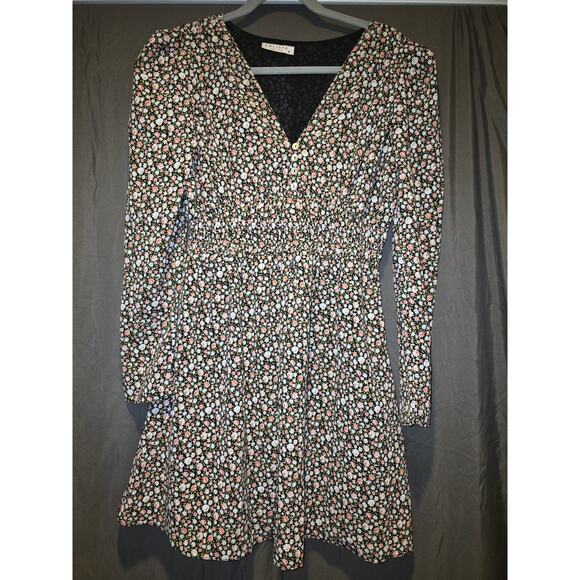 Calista Long Sleeve Floral Dress, Size Medium - Picture 1 of 3